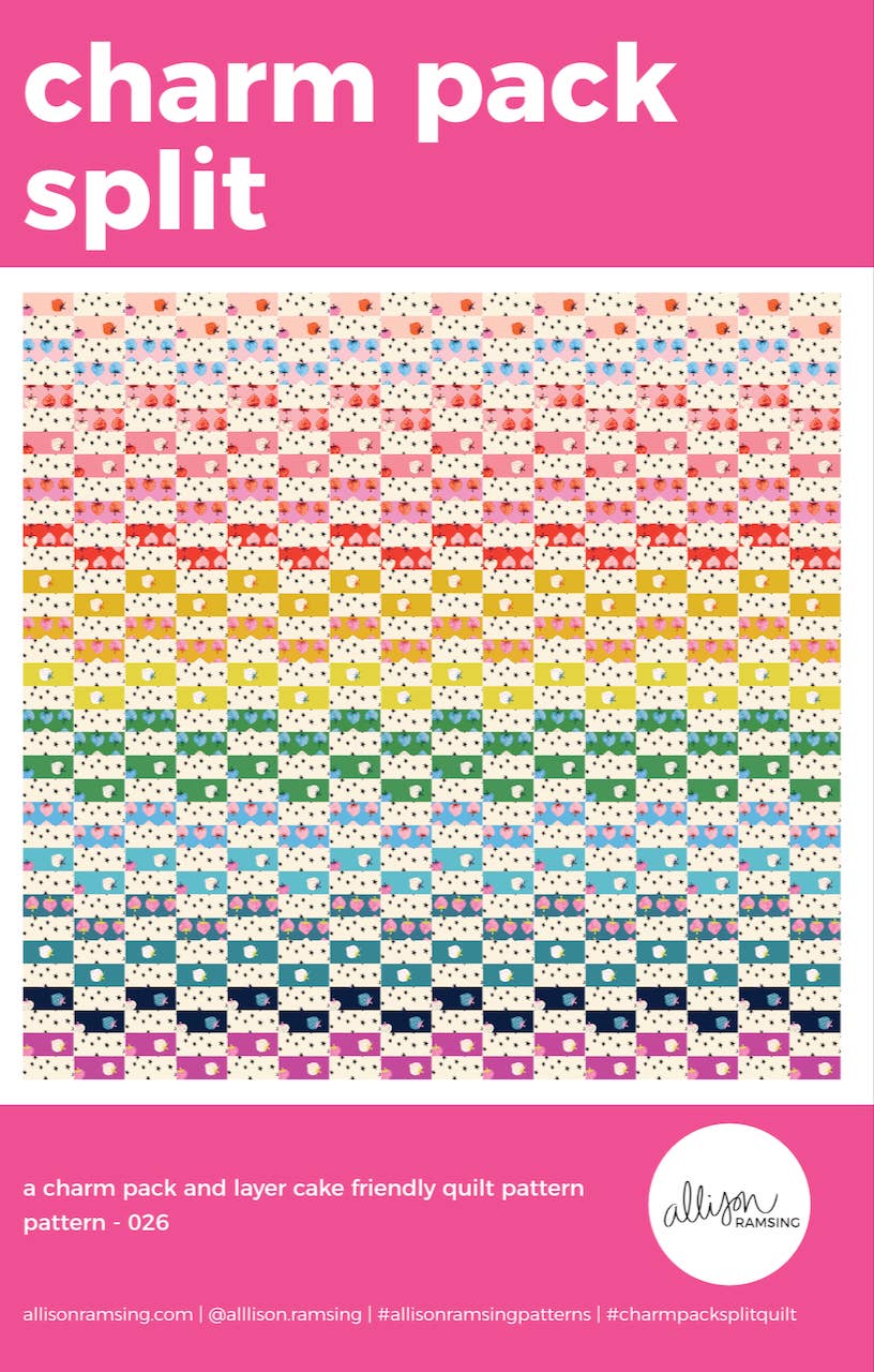 Charm Pack Split Quilt Pattern - Printed