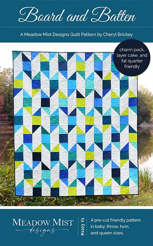 Board and Batten Printed Pattern- Meadow Mist Designs