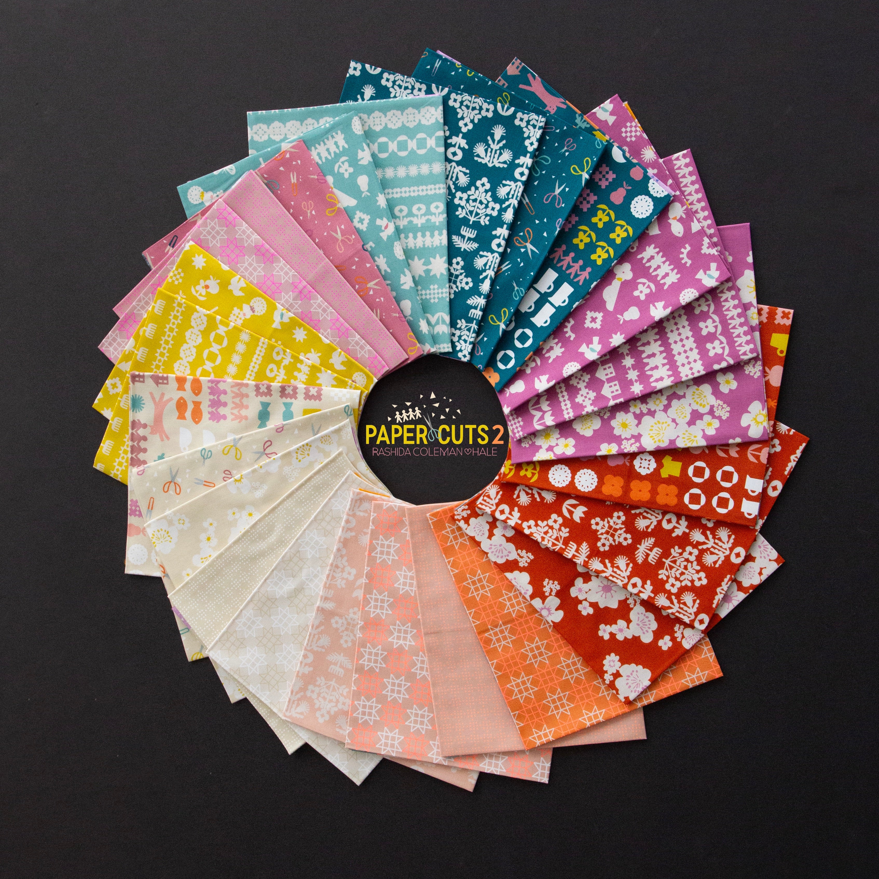 PREORDER Paper Cuts 2 - Paper Star Patchwork Geometric in Natural