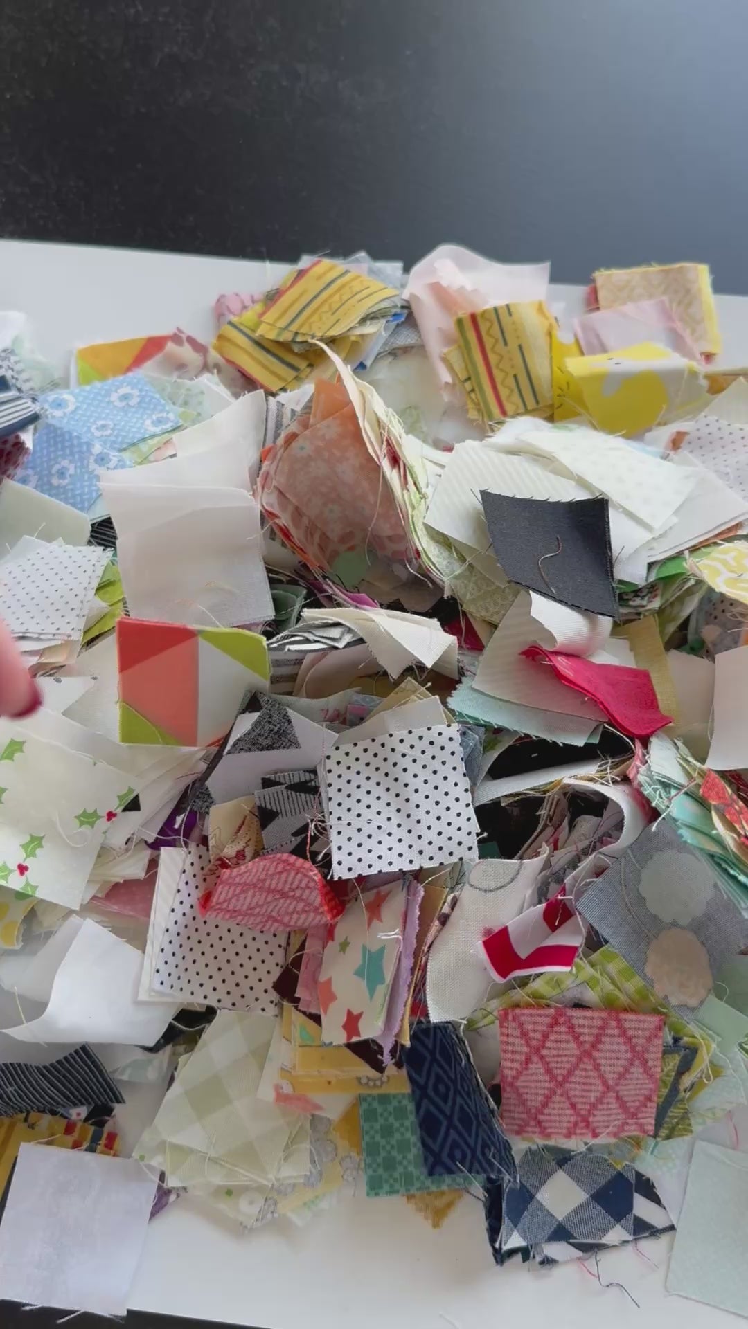 Precut 1.5" Squares & Strips Scrap Bag - 1lb of Tiny Designer Cuts